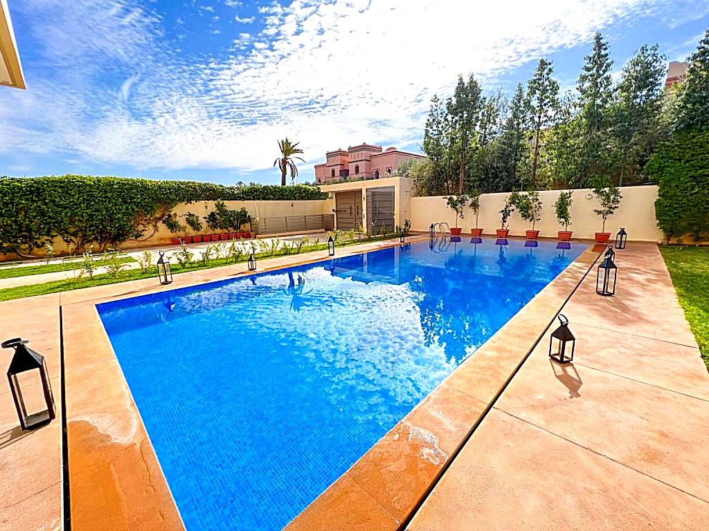 Riad villa saphir & SPA: Suite with Pool View
